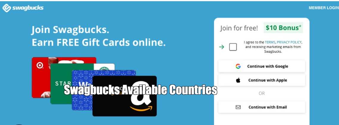 Swagbucks Available Countries