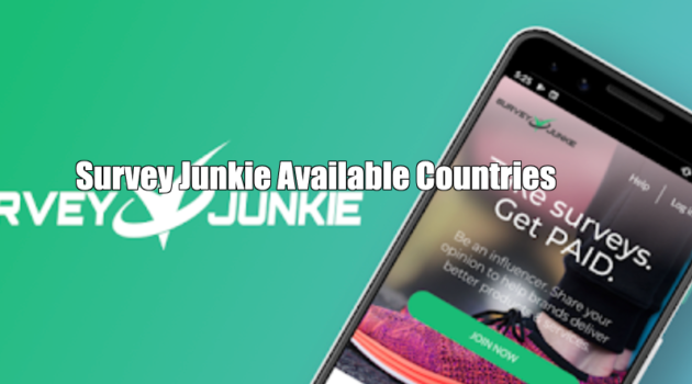 Survey Junkie Available Countries