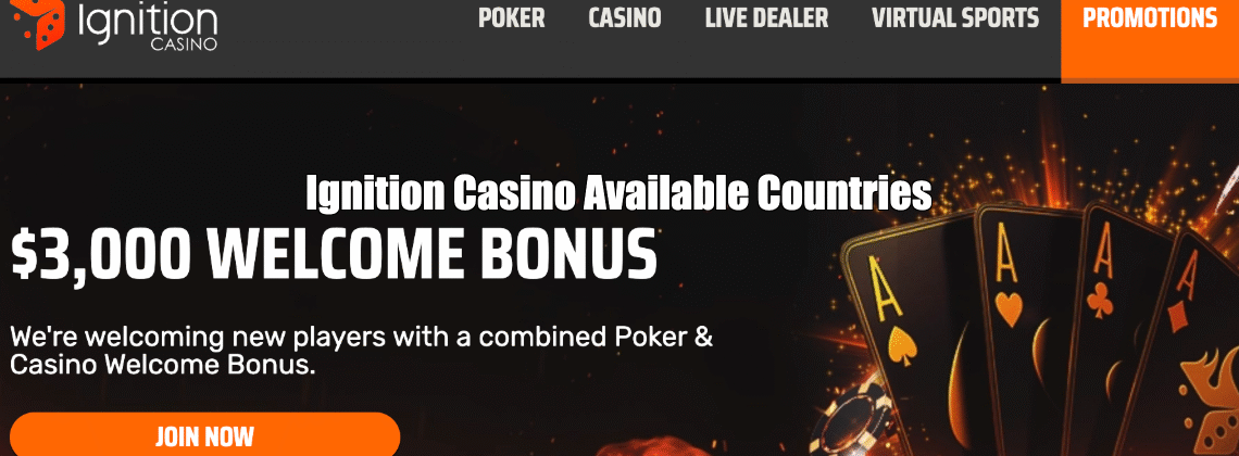 Ignition Casino Available Countries