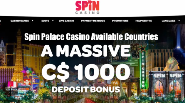 Spin Casino Available Countries + Legal Countries